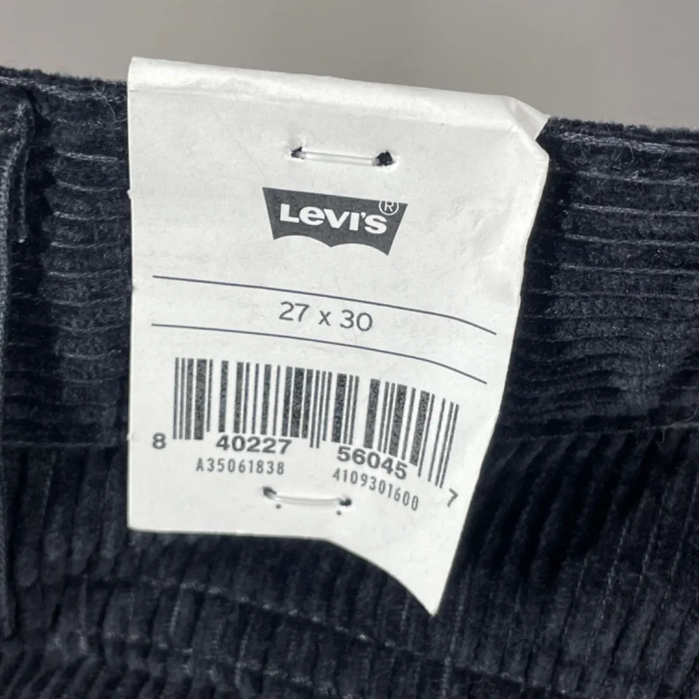 NEW Levis Pants Womens 27 black corduroy mom jeans straight leg casual classic - Picture 7 of 13